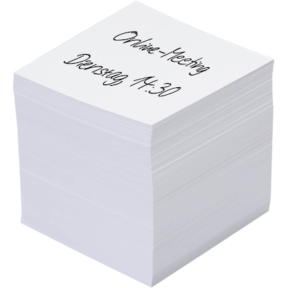 Artikelbild 2 für folia Notizzettel lose weiß 9,0 x 9,0 cm, ca. 700 Blatt, 1 Pack, Artikelnummer 337907