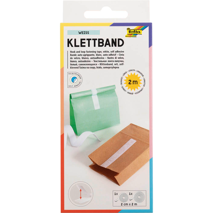 Artikelbild für folia Klettband weiß, 2 Rollen, Artikelnummer 314902