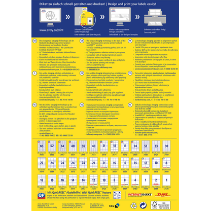 Artikelbild 3 für AVERY Zweckform Etiketten 3481 weiß 70,0 x 41,0 mm, 100 Blatt, Artikelnummer 420778