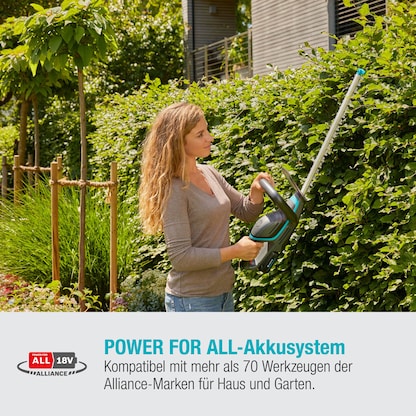 Artikelbild 6 für GARDENA ComfortCut 60/18V Ready-To-Use Set Akku-Heckenschere 18,0 V, mit 1 Akku, Artikelnummer 433512