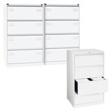 Artikelbild 1 für AKTION: BISLEY LIGHT Hängeregistraturschränke verkehrsweiß 4 Schubladen 80,0 x 62,2 x 132,1 cm, 3 St., Artikelnummer 102737