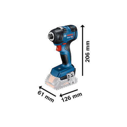 Artikelbild 3 für AKTION: BOSCH Professional GDR 18V-200 Akku-Drehschlagschrauber-Set 18,0 V, ohne Akku mit Prämie nach Registrierung, Artikelnummer 139109
