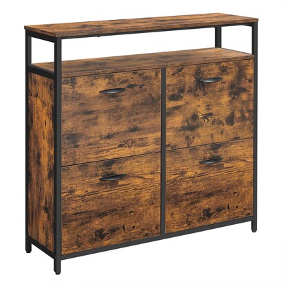 Artikelbild 5 für VASAGLE Schuhschrank, LBS803B01 braun 1 Fachboden 98,3 x 30,0 x 95,0 cm, Artikelnummer 290108