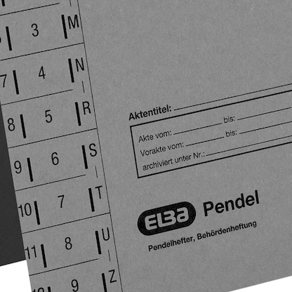Artikelbild 6 für ELBA Pendelhefter Karton grau DIN A4 1x Amtsheftung, 1 St., Artikelnummer 332696