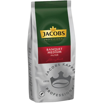 Artikelbild für JACOBS BANQUET MEDIUM Kaffee, gemahlen, Arabica- und Robustabohnen 1000,0 g, Artikelnummer 393187