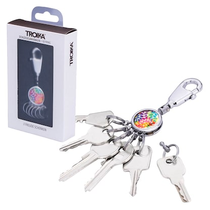 Artikelbild für TROIKA® Schlüsselanhänger COLORFUL LEAVES mehrfarbig, Artikelnummer 666489