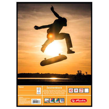 Artikelbild 3 für herlitz Zeichenblock DIN A3 100 g/m², 25 Blatt, 1 St., Artikelnummer 801229