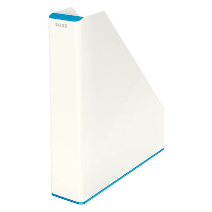 Artikelbild 4 für LEITZ Stehsammler WOW Duo Colour 53621036 perlweiß/blau Kunststoff, DIN A4, 1 St., Artikelnummer 313546