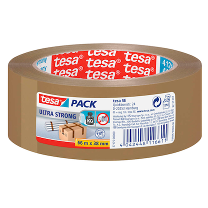 Artikelbild 2 für tesa Packband tesapack® 4124 ultra strong chamois 38,0 mm x 66,0 m 1 Rollen, Artikelnummer 476549