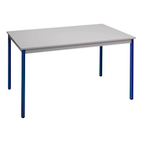 Artikelbild 1 für SODEMATUB Mehrzwecktisch lichtgrau, blau rechteckig, Vierkantrohr blau, 120,0 x 60,0 x 74,0 cm, Artikelnummer 478610