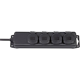 Artikelbild 1 für brennenstuhl 4-fach Steckdosenleiste 2,0 m schwarz, Artikelnummer 173423