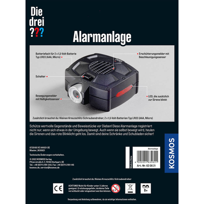 Artikelbild 2 für KOSMOS Experimentierkasten Die drei ??? Alarmanlage mehrfarbig, Artikelnummer 820684