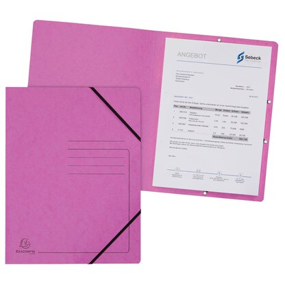 Artikelbild für Exacompta Eckspanner DIN A4 pink, 5 St., Artikelnummer 286652