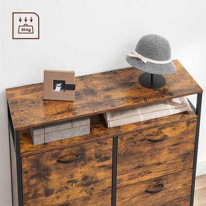 Artikelbild 6 für VASAGLE Schuhschrank, LBS803B01 braun 1 Fachboden 98,3 x 30,0 x 95,0 cm, Artikelnummer 290108