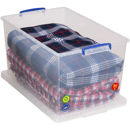 Artikelbild 4 für Really Useful Box Aufbewahrungsboxen 3x 83,0 l transparent 44,0 x 69,5 x 36,8 cm, 3 St., Artikelnummer 751986