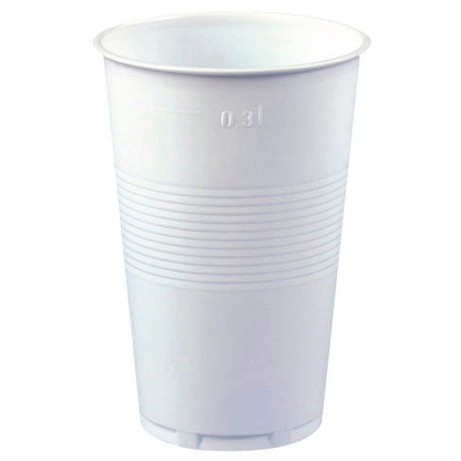 Artikelbild für STARPAK Einweg-Trinkbecher weiß 0,3 l, 100 St., Artikelnummer 261271