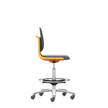 Artikelbild für bimos Arbeitsdrehstuhl Labsit orange, schwarz Kunstleder, Artikelnummer 918474