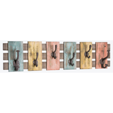 Artikelbild 1 für HAKU Möbel Wandgarderobe 13909 bunt Holz 6 Haken 81,0 x 20,0 cm, Artikelnummer 551008
