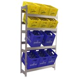 Artikelbild 1 für Simonrack Getränkekistenregal SIMONBOTTLE 4 8425437119545 silber 100,0 x 30,0 x 200,0 cm, Artikelnummer 978371