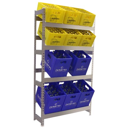 Artikelbild für Simonrack Getränkekistenregal SIMONBOTTLE 4 8425437119545 silber 100,0 x 30,0 x 200,0 cm, Artikelnummer 978371