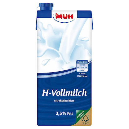 Artikelbild 2 für MUH Milch 3,5 % 12x 1,0 l, Artikelnummer 875684