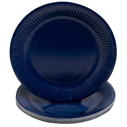 Artikelbild 2 für PROnappe Pappteller marineblau Ø 23,0 cm, 20 St., Artikelnummer 345748