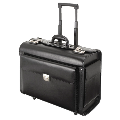 Artikelbild 3 für Alassio Pilotenkoffer SILVANA Leder schwarz 49,0 x 25,0 x 40,0 cm, Artikelnummer 909853