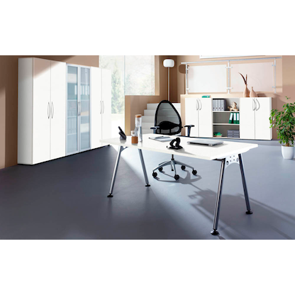 Artikelbild 4 für HAMMERBACHER Solid SC40 Standcontainer weiß 4 Auszüge Stahl-Bügelgriff chrom 42,8 x 80,0 x 72,0 - 76,0 cm, Artikelnummer 983197