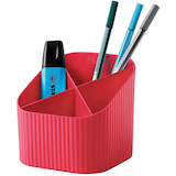 Artikelbild 1 für HAN Stiftehalter Re-X-LOOP rot 100% Recyclingmaterial 4 Fächer 11,1 x 12,1 x 10,6 cm, Artikelnummer 440463