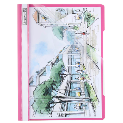 Artikelbild 3 für BRUNNEN Schnellhefter Kunststoff pink DIN A4 überbreit, 1 St., Artikelnummer 924790