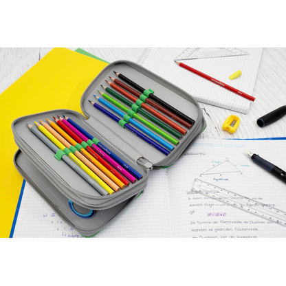 Artikelbild 7 für EBERHARD FABER Federmäppchen befüllt Fußball Motiv 36-teilig, 18,8 x 11,0 cm, Artikelnummer 443727