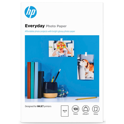 Artikelbild für HP Fotopapier CR757A 10,0 x 15,0 cm glänzend 200 g/qm 100 Blatt, Artikelnummer 791251