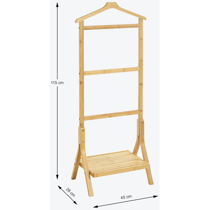 Artikelbild 2 für HAKU Möbel Herrendiener 24188 braun Holz 46,0 x 115,0 cm, Artikelnummer 965424