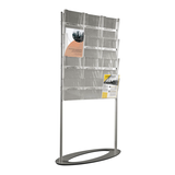 Artikelbild 1 für update displays Prospektständer Info Center silber DIN A4 24 Fächer 83,0 x 35,0 x 163,5 cm, 1 St., Artikelnummer 750935