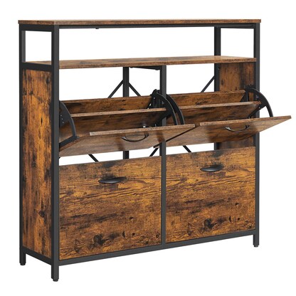 Artikelbild für VASAGLE Schuhschrank, LBS803B01 braun 1 Fachboden 98,3 x 30,0 x 95,0 cm, Artikelnummer 290108