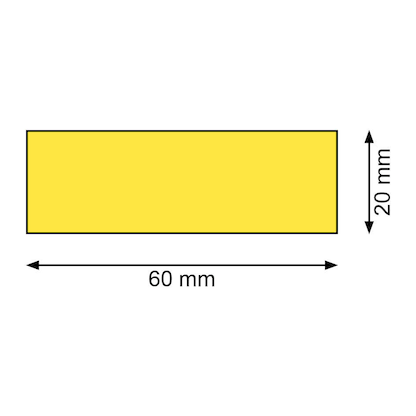 Artikelbild 2 für EICHNER Magnetschilder gelb 2,0 x 6,0 cm, 300 St., Artikelnummer 702489