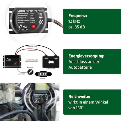 Artikelbild 4 für GARDIGO Marder Frei Kfz Tierabwehrmittel, Artikelnummer 796858