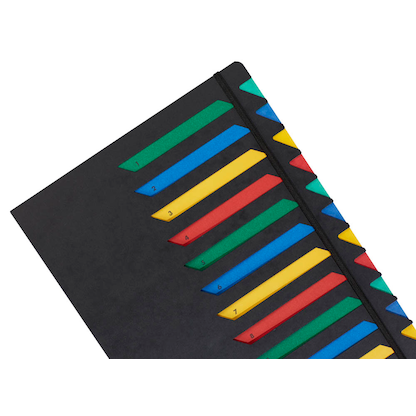 Artikelbild 3 für PAGNA Ordnungsmappe 12 Fächer schwarz, 1 St., Artikelnummer 436360