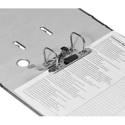 Artikelbild 2 für LEITZ 1050 Ordner schwarz marmoriert Karton 5,2 cm DIN A4, 1 St., Artikelnummer 652438