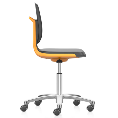 Artikelbild 2 für bimos Arbeitsdrehstuhl Labsit orange, schwarz Kunstleder, Artikelnummer 918458