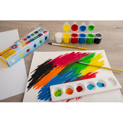 Artikelbild 3 für EBERHARD FABER EFA Color Schulmalfarben farbsortiert 6 x 25,0 ml, Artikelnummer 254377