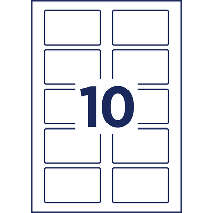 Artikelbild 3 für AVERY Zweckform Namensetiketten L4785-20 weiß 80,0 x 50,0 mm, 20 Blatt, Artikelnummer 585380