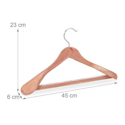 Artikelbild 4 für relaxdays Kleiderbügel braun, 5 St., Artikelnummer 519993
