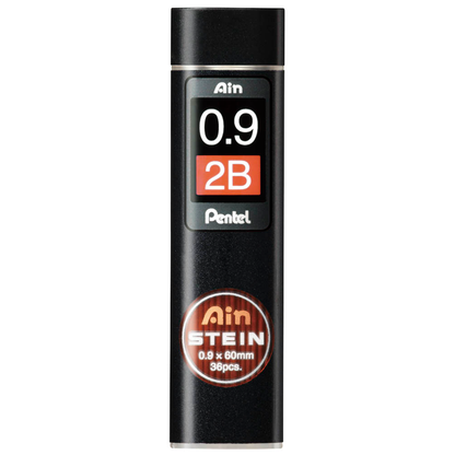 Artikelbild für Pentel Ain Stein C279 Feinminen-Bleistiftminen schwarz 2B 0,9 mm, 36 St., Artikelnummer 594311