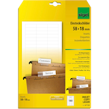 Artikelbild 1 für SIGEL Beschriftungsschilder für Hängeregister weiß, 180 St., Artikelnummer 432971