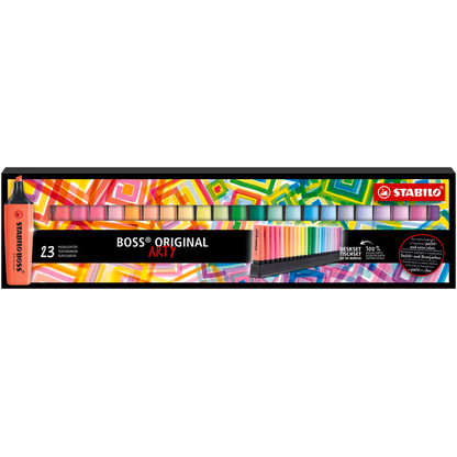Artikelbild 2 für STABILO BOSS ORIGINAL ARTY Textmarker farbsortiert, 23 St., Artikelnummer 903734