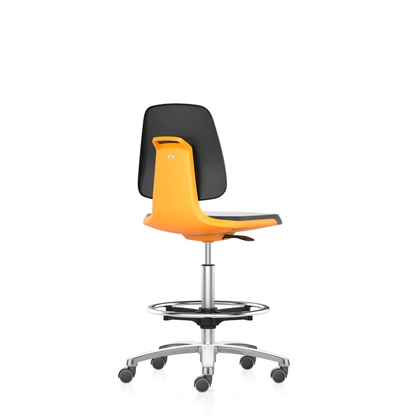 Artikelbild 3 für bimos Arbeitsdrehstuhl Labsit orange, schwarz Kunstleder, Artikelnummer 918474