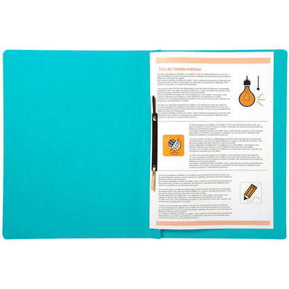 Artikelbild 3 für Exacompta Schnellhefter Karton hellblau DIN A4, 25 St., Artikelnummer 286676