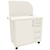 Artikelbild 1 für fm Oldenburg Bürowagen weiß 3 Ebenen 124,0 x 64,2 x 150,0 cm, Artikelnummer 510617