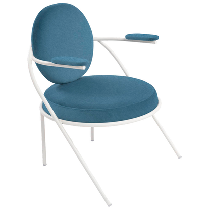 Artikelbild für meet powered by PAPERFLOW Sessel SATURNE blau weiß Kunstleder 70,0 x 73,0 x 88,0 cm, 1 St., Artikelnummer 231401